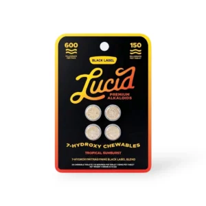 Lucid Black Label 7-Hydroxymitragynine Tropical Sunburst Chewable Tablet 150mg
