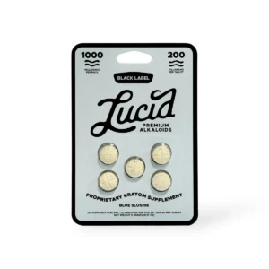 Lucid Black Label Kratom Extract 200mg Chewable Tablet – Blue Slushie