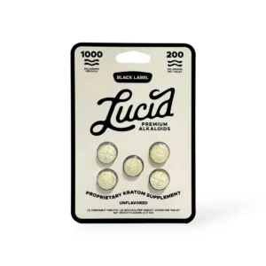 Lucid Black Label Kratom Extract 200mg Chewable Tablet – Unflavored